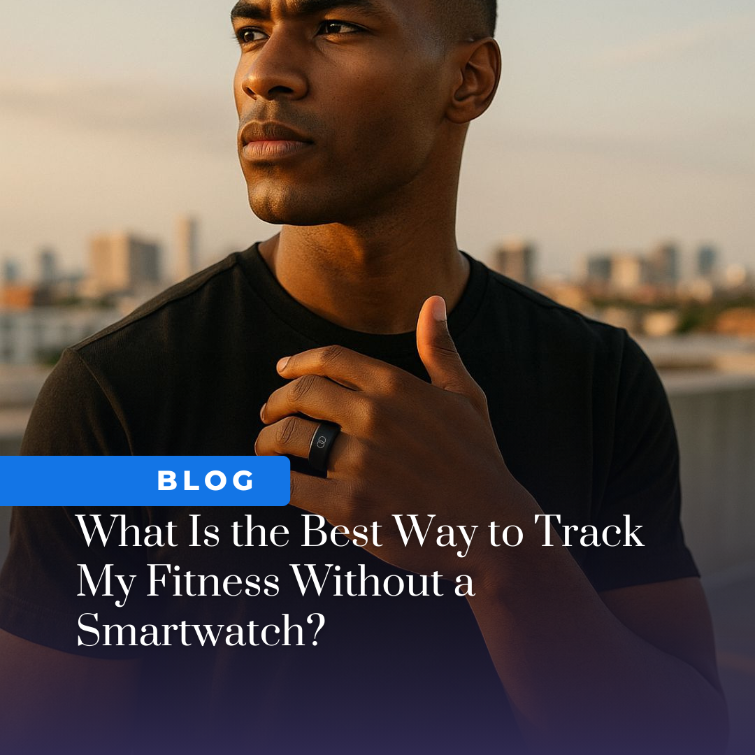 Man wearing smart ring by Soma Rings.